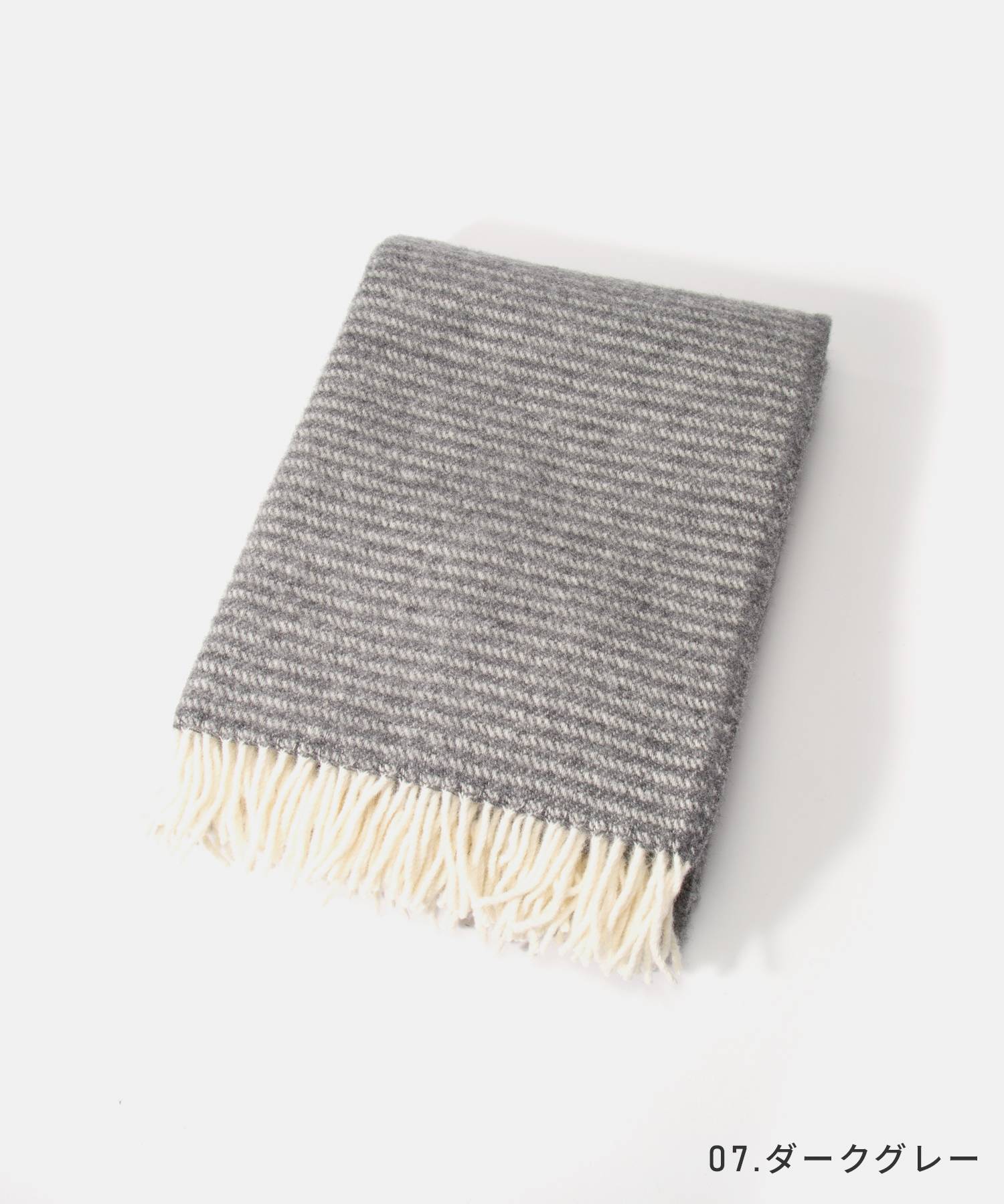 クリッパン KLIPPAN ブランケット 2056 ラルフ RALPH スローケット ひざ掛け ラムウール 130×200 THROWS 毛布 （ダークグレー） ダークグレー