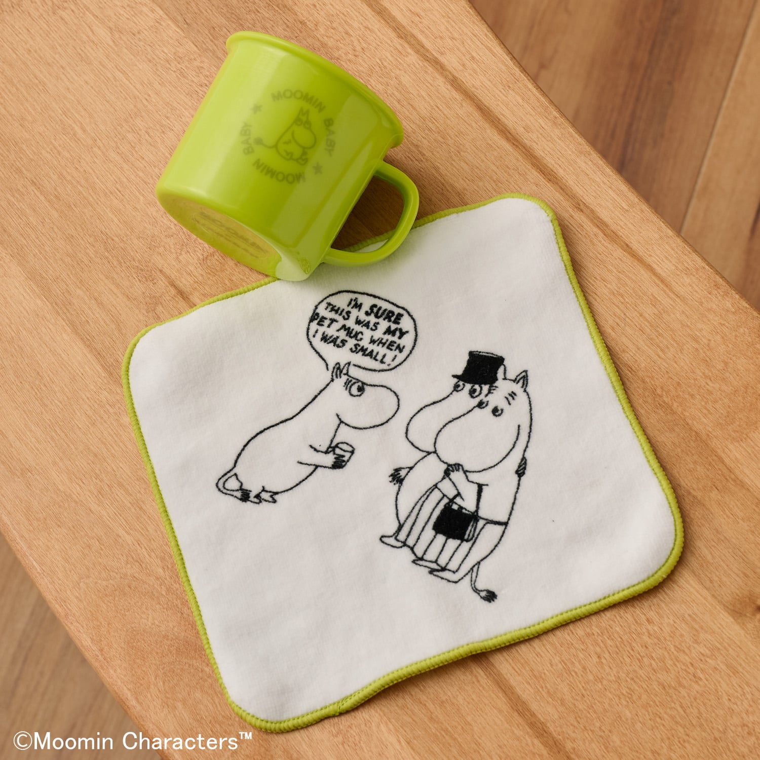 クレードスコープ kladskap 【MOOMIN】マグカップ+ハンドタオルセット 【返品不可商品】 （イエロー グリーン） イエロー グリーン