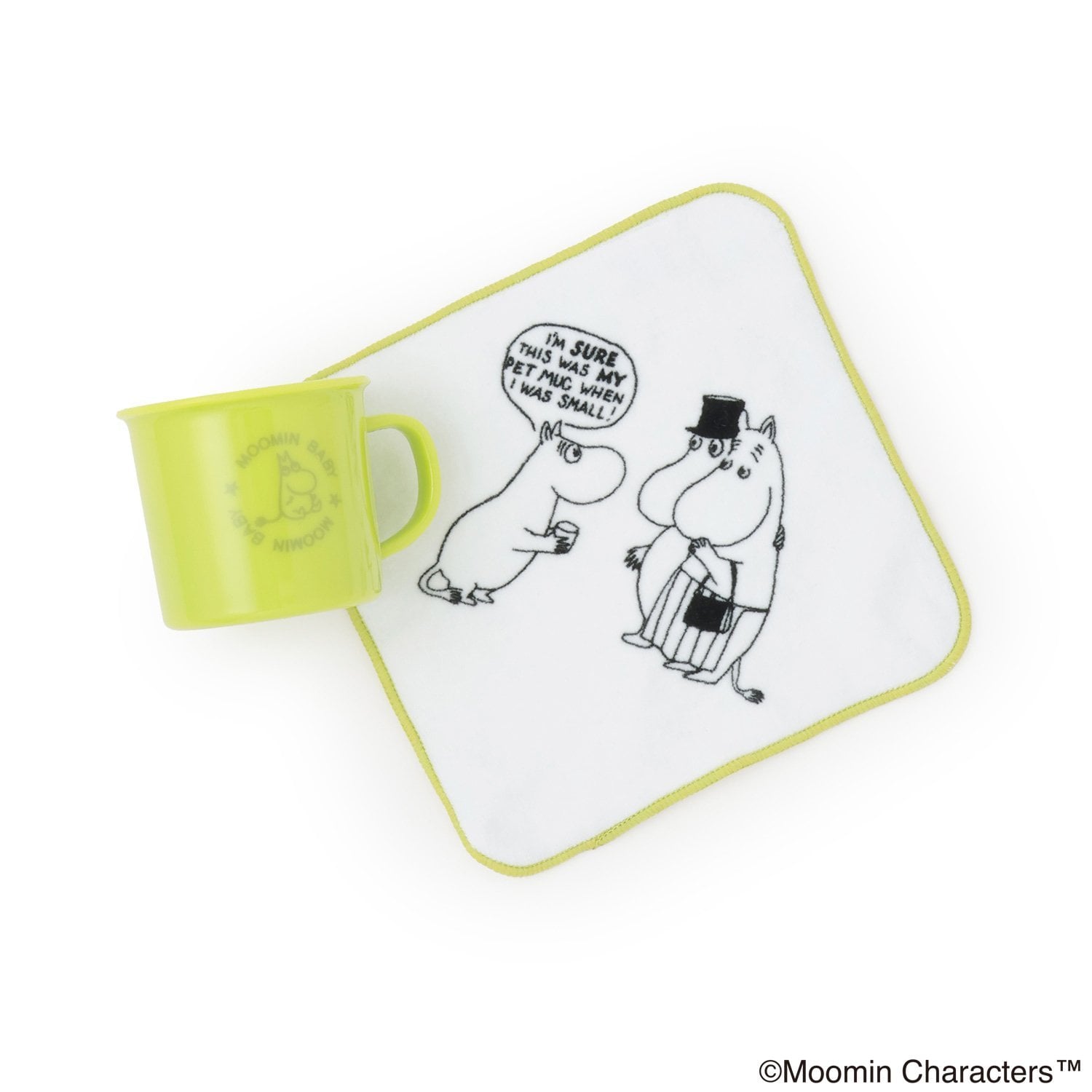 クレードスコープ kladskap 【MOOMIN】マグカップ+ハンドタオルセット 【返品不可商品】 （イエロー グリーン） イエロー グリーン