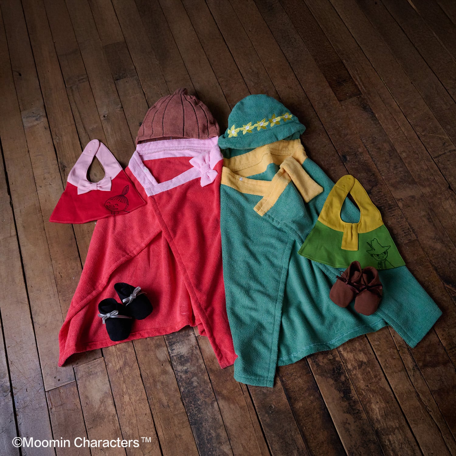 クレードスコープ kladskap 【MOOMIN】リトルミイ スタイ+靴下セット 【返品不可商品】 （赤） 赤