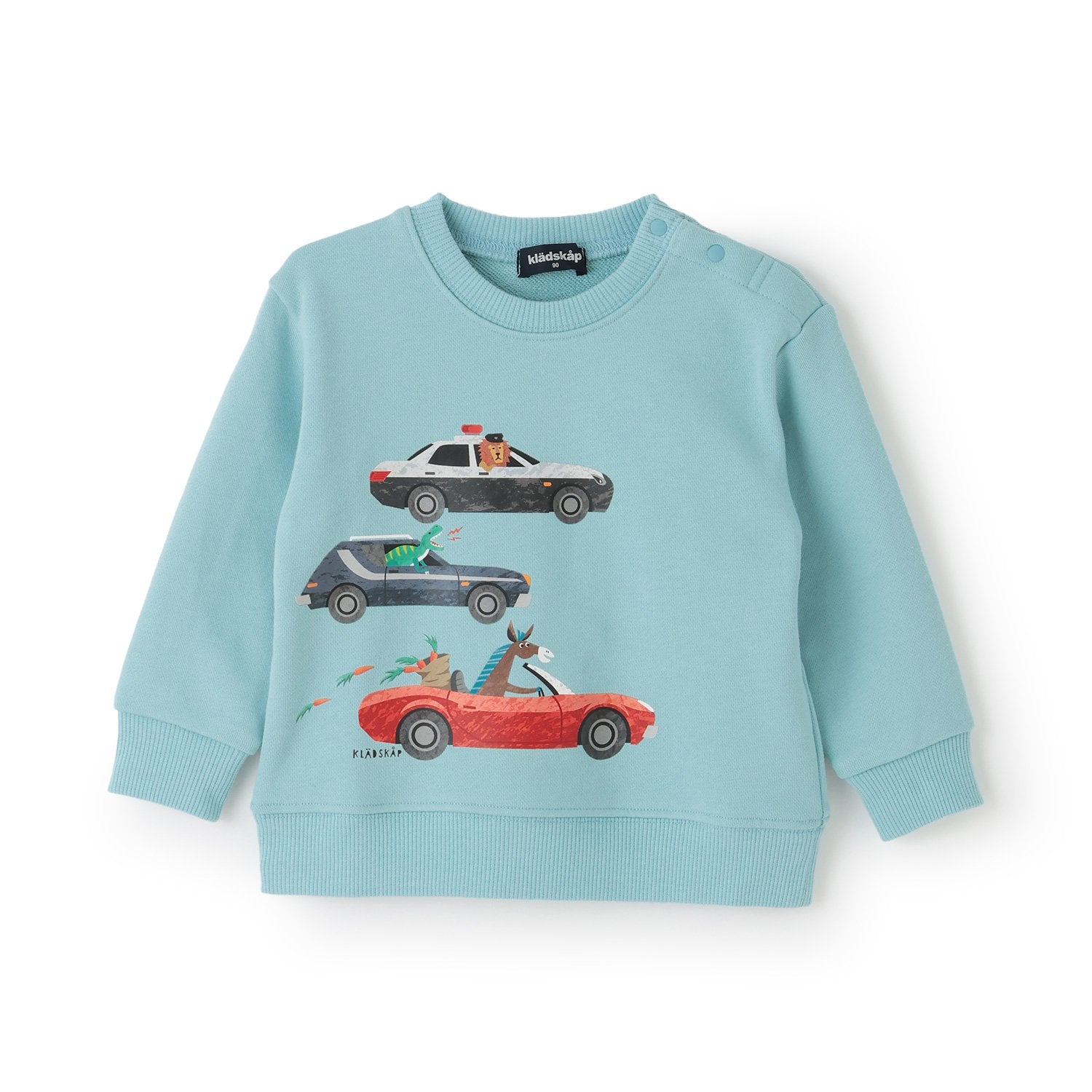 クレードスコープ kladskap 動物と恐竜と車トレーナー （カラシ） カラシ