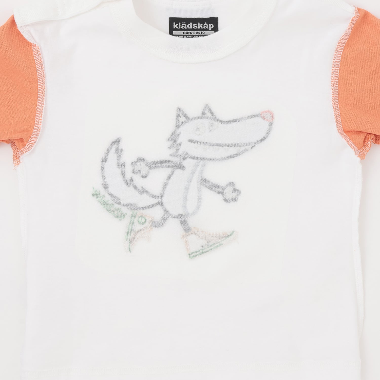 クレードスコープ kladskap スニーカーオオカミ長袖Tシャツ （オフ ホワイト） オフ ホワイト