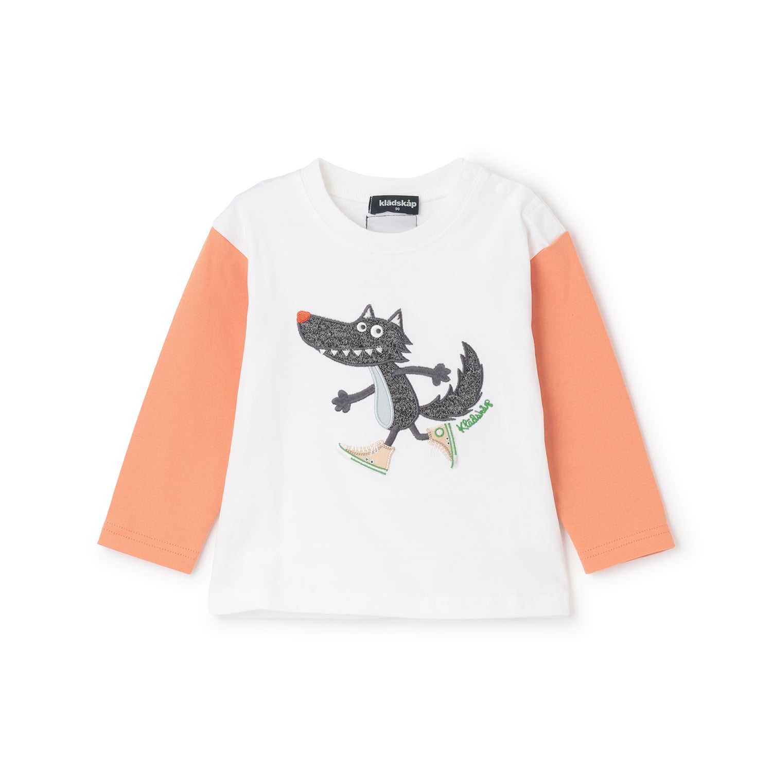 クレードスコープ kladskap スニーカーオオカミ長袖Tシャツ （オフ ホワイト） オフ ホワイト
