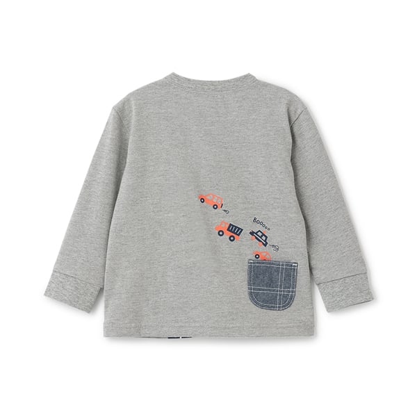 クレードスコープ kladskap 【人気商品再入荷】【直営店で取り扱い無し】車×道路×恐竜長袖Tシャツ （ライト ブルー） ライト ブルー