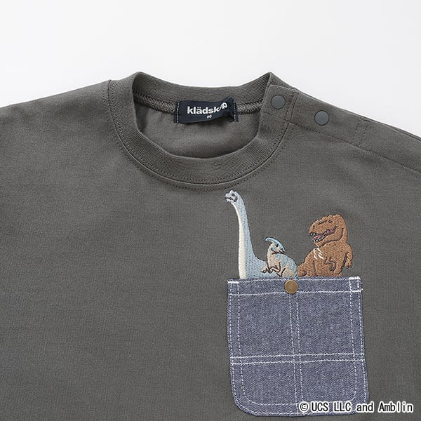 クレードスコープ kladskap 【JURASSIC】恐竜クレイジーカラー半袖Tシャツ （オフ ホワイト） オフ ホワイト