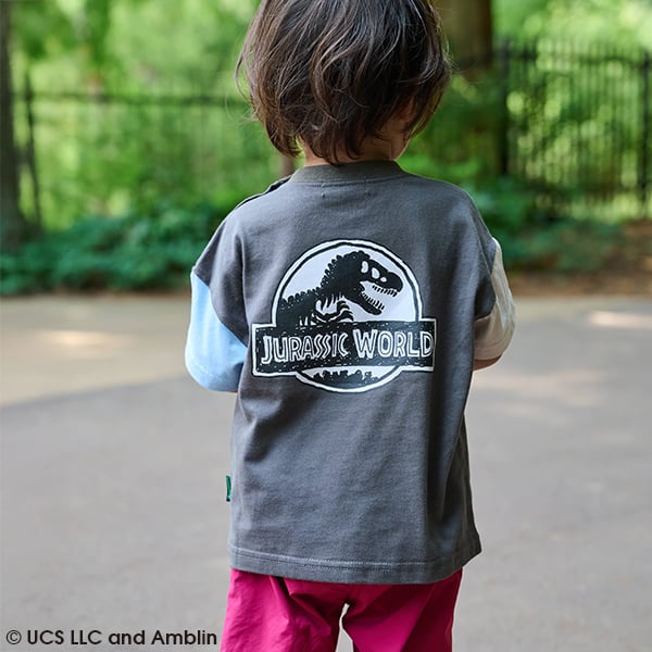 クレードスコープ kladskap 【JURASSIC】恐竜クレイジーカラー半袖Tシャツ （オフ ホワイト） オフ ホワイト