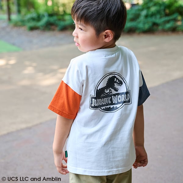 クレードスコープ kladskap 【JURASSIC】恐竜クレイジーカラー半袖Tシャツ （オフ ホワイト） オフ ホワイト