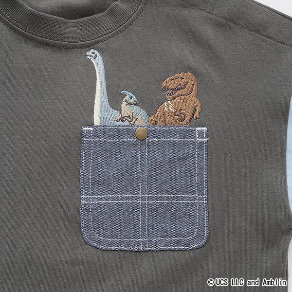 クレードスコープ kladskap 【JURASSIC】恐竜クレイジーカラー半袖Tシャツ （オフ ホワイト） オフ ホワイト