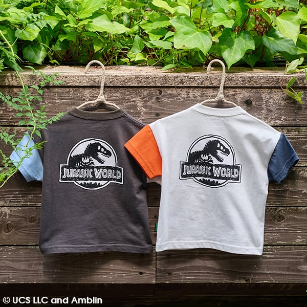 クレードスコープ kladskap 【JURASSIC】恐竜クレイジーカラー半袖Tシャツ （オフ ホワイト） オフ ホワイト