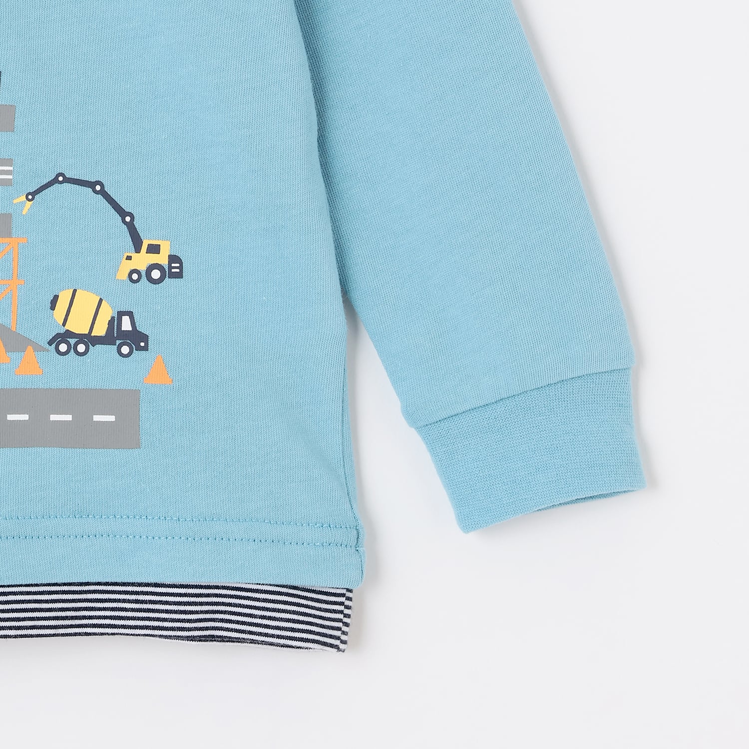 クレードスコープ kladskap 働く車工事中長袖Tシャツ （アイボリー） アイボリー