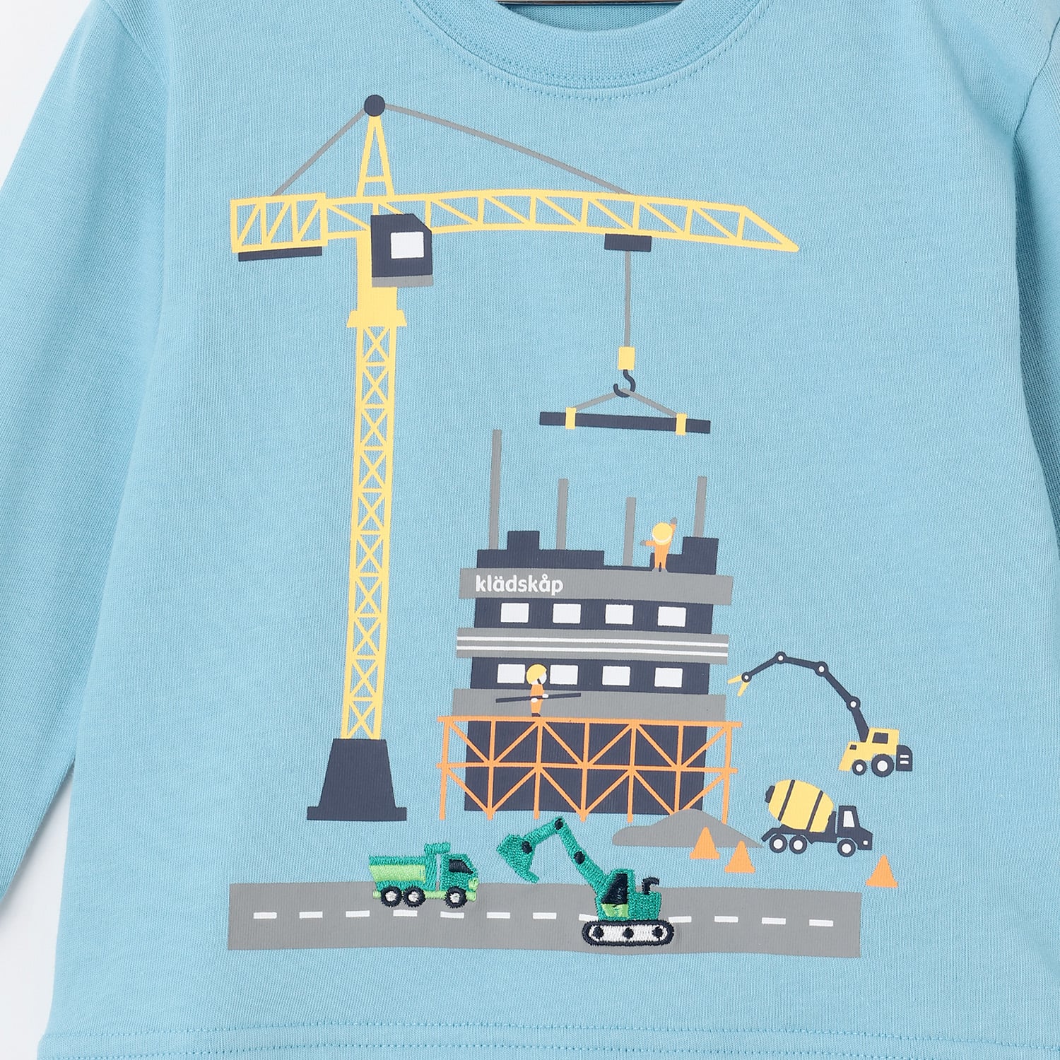 クレードスコープ kladskap 働く車工事中長袖Tシャツ （アイボリー） アイボリー
