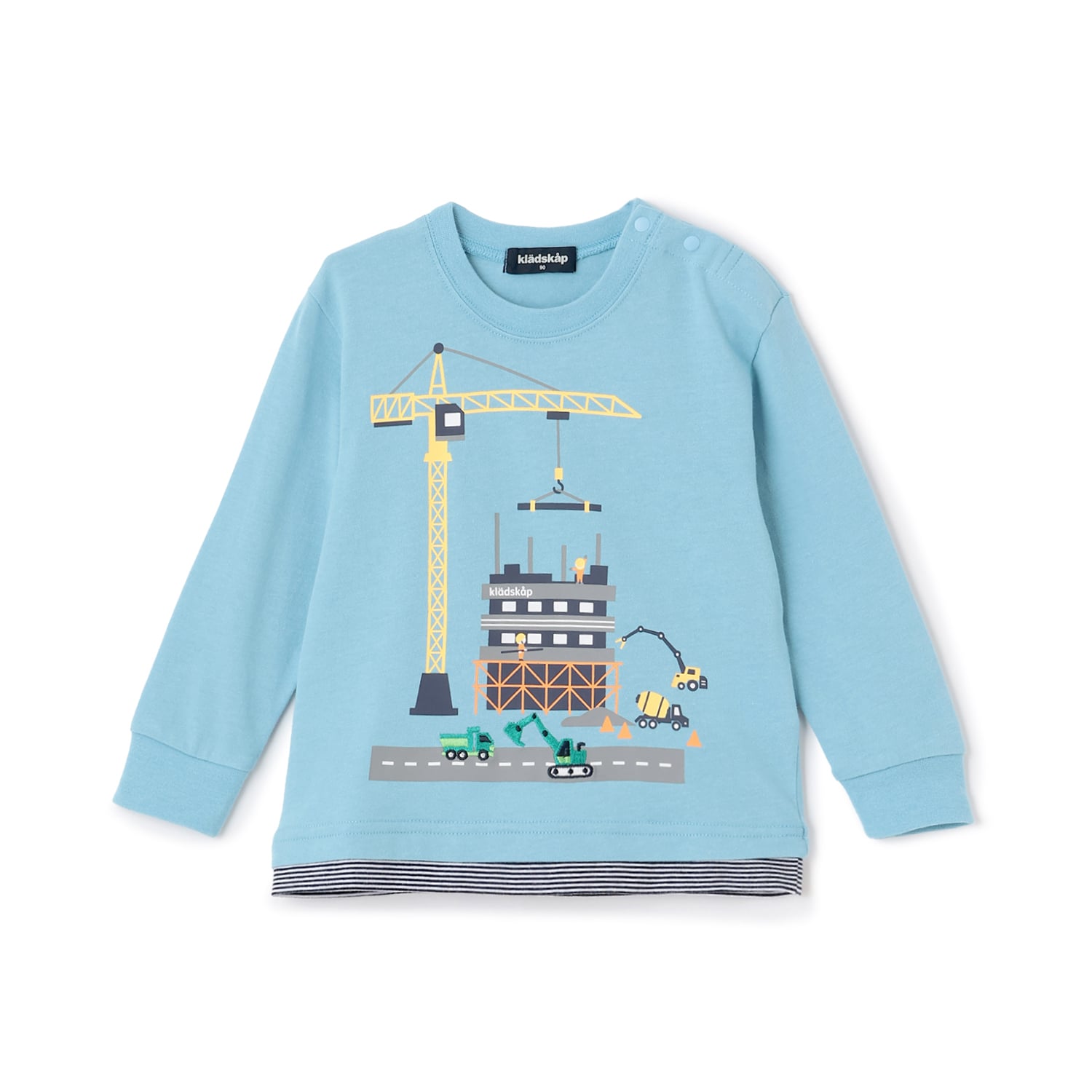 クレードスコープ kladskap 働く車工事中長袖Tシャツ （アイボリー） アイボリー