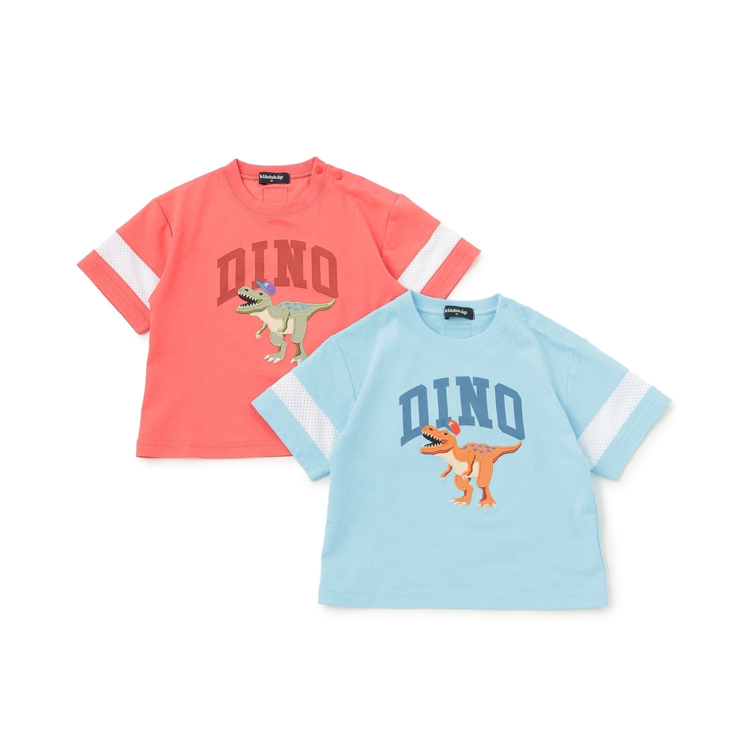 クレードスコープ kladskap キャップザウルス袖メッシュ半袖Tシャツ （ライト ブルー） ライト ブルー