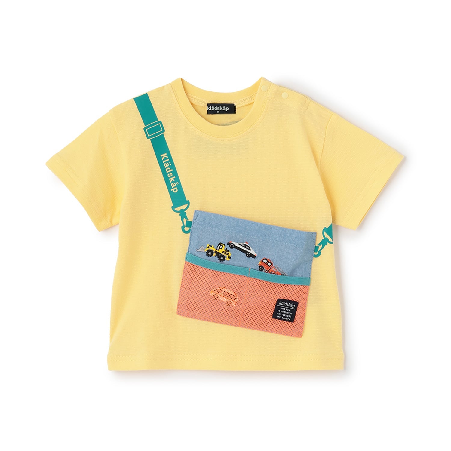 クレードスコープ kladskap サコッシュ風半袖Tシャツ （黄） 黄