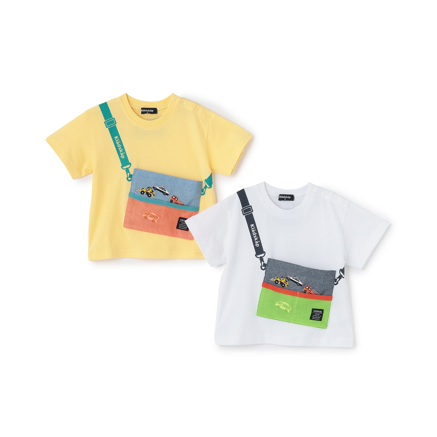 クレードスコープ kladskap サコッシュ風半袖Tシャツ （黄） 黄