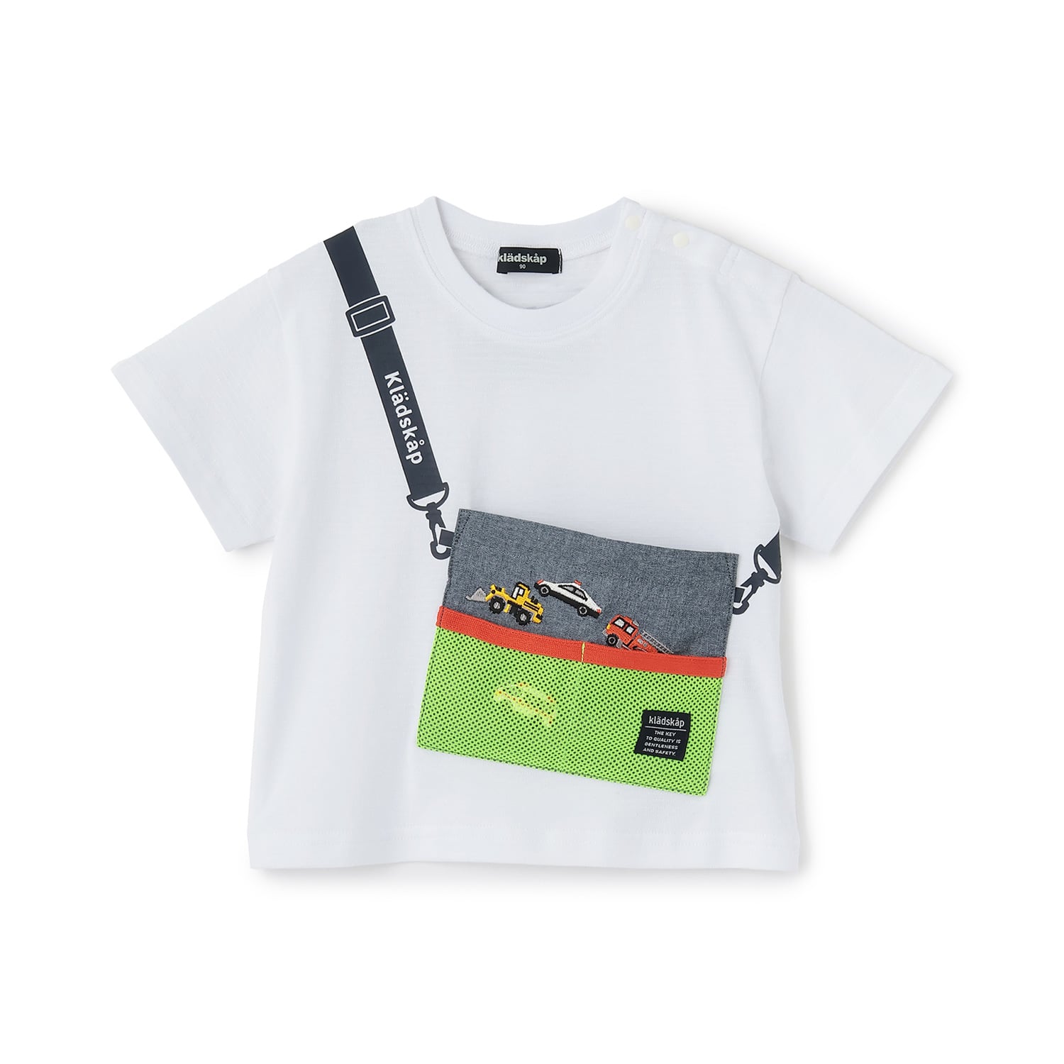 クレードスコープ kladskap サコッシュ風半袖Tシャツ （黄） 黄