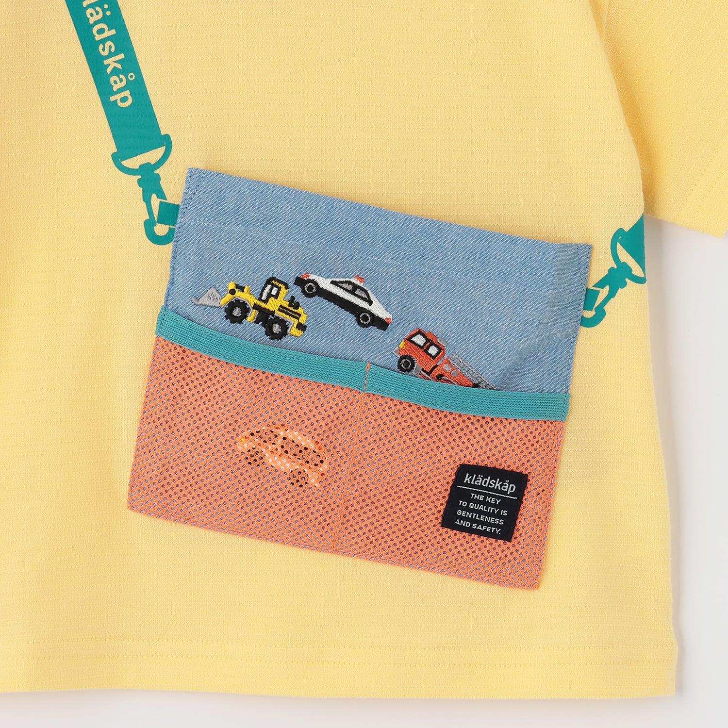 クレードスコープ kladskap サコッシュ風半袖Tシャツ （黄） 黄