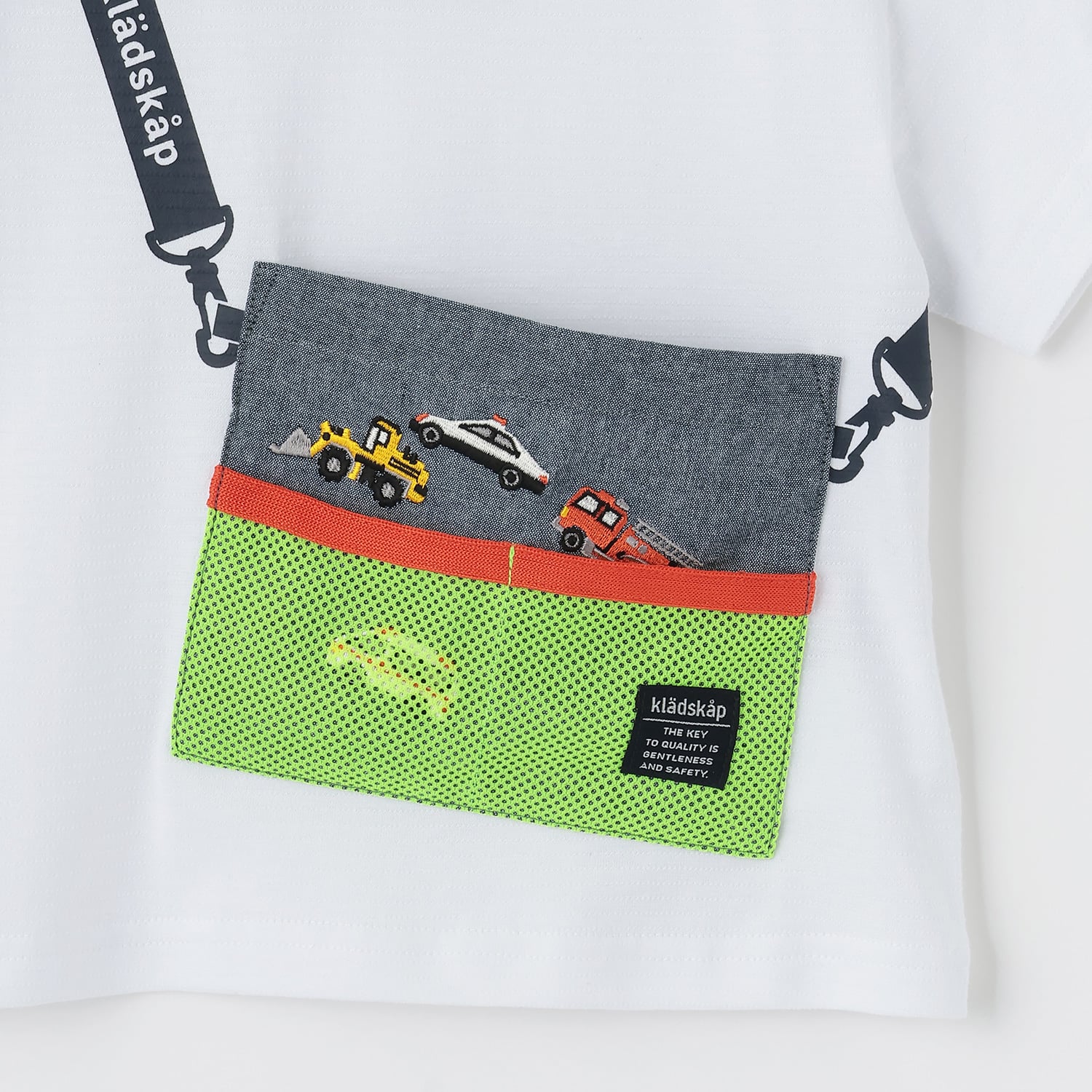 クレードスコープ kladskap サコッシュ風半袖Tシャツ （黄） 黄