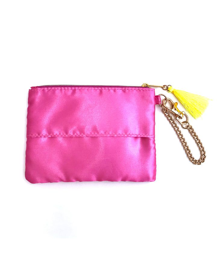 At On 50 Embroidered Pouch Sukajan Cat pink
