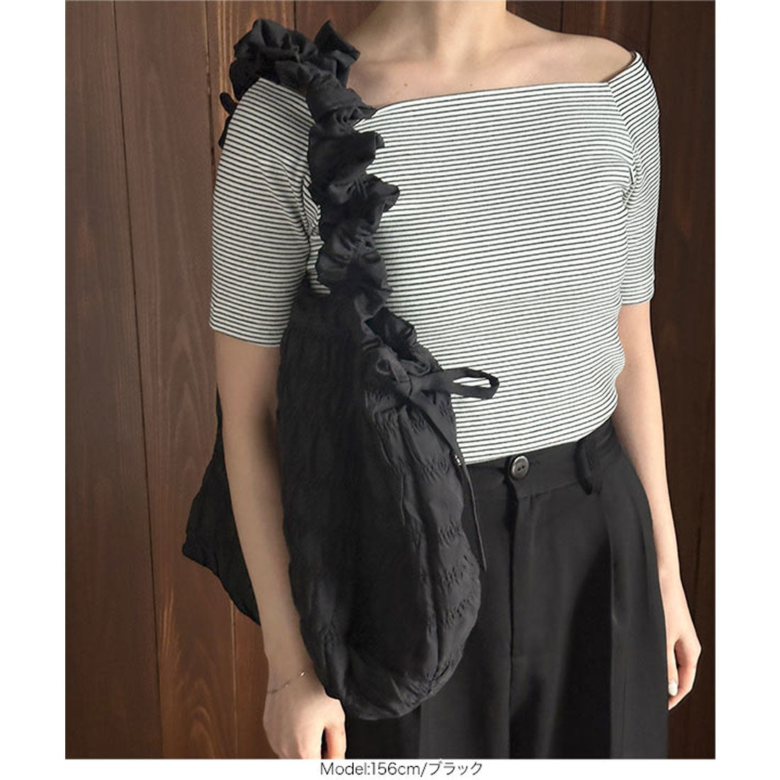 コウベレタス KOBE LETTUCE [ yuiさんコラボ ] シャーリングバッグ [B1604] （アイボリー） アイボリー