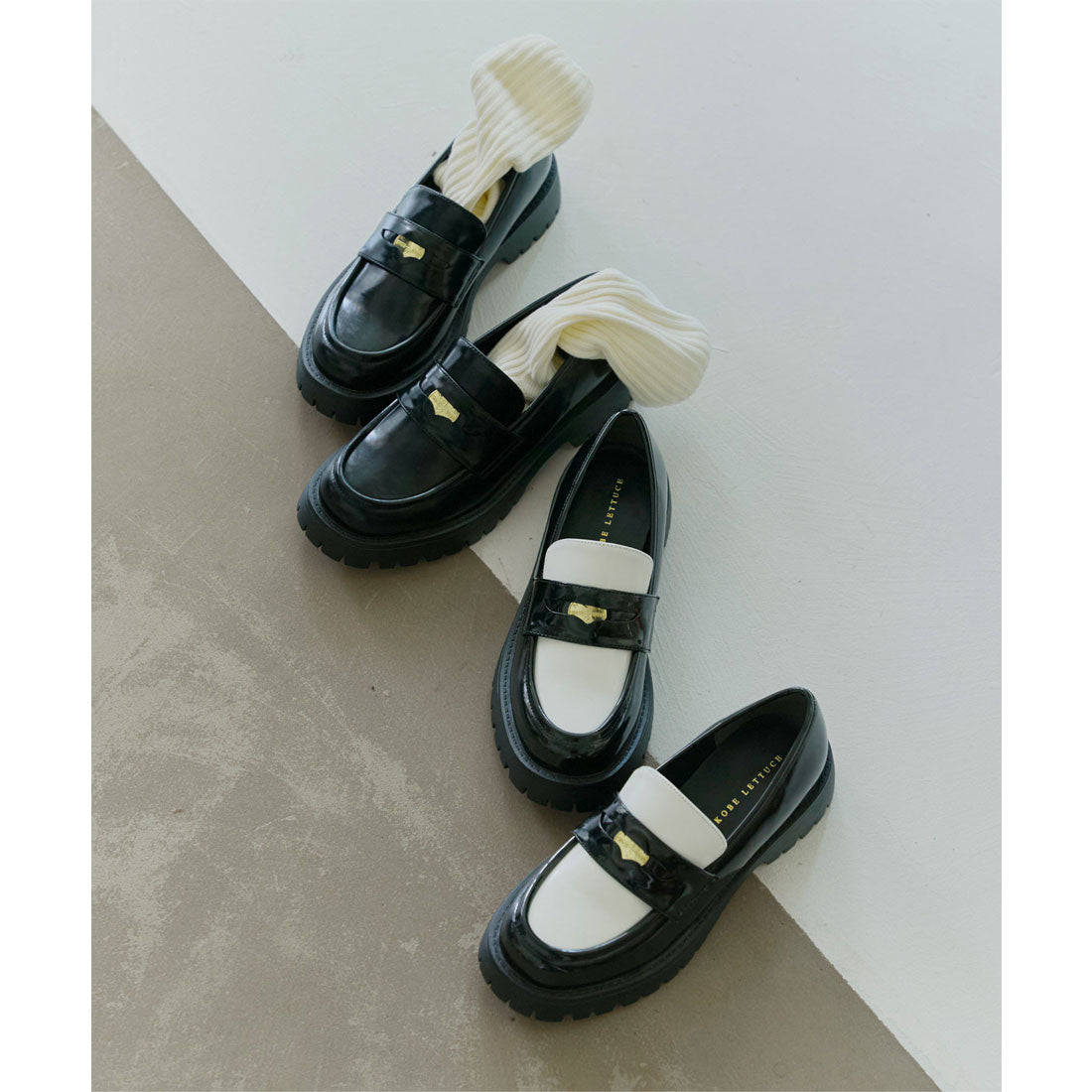 コウベレタス KOBE LETTUCE コインローファー [I2635]