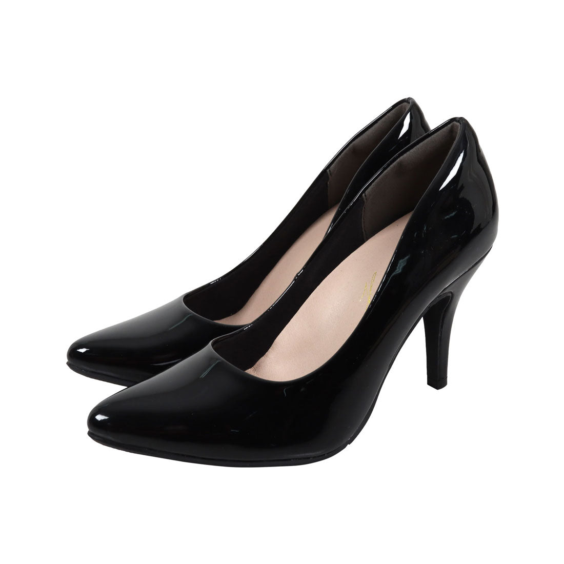 コウベレタス KOBE LETTUCE [ 走れる機能系パンプス ] XS～3Lサイズ ポインテッドトゥ9cm[I1030]（エナメルブラック） エナメルブラック