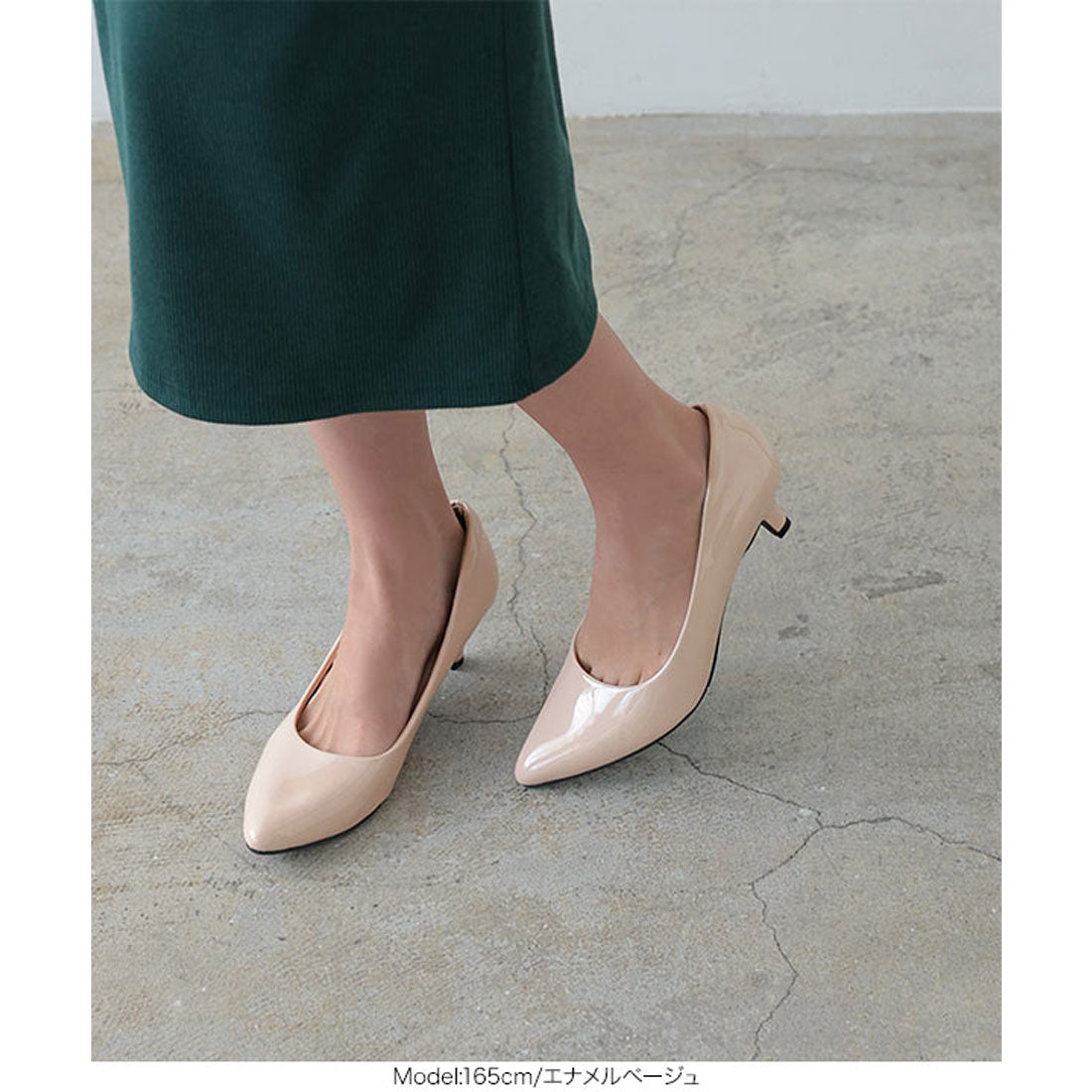 コウベレタス KOBE LETTUCE [ 走れる機能系パンプス ] XS～3Lサイズ ポインテッドトゥ5cm[I1040]（スエードブラック） スエードブラック