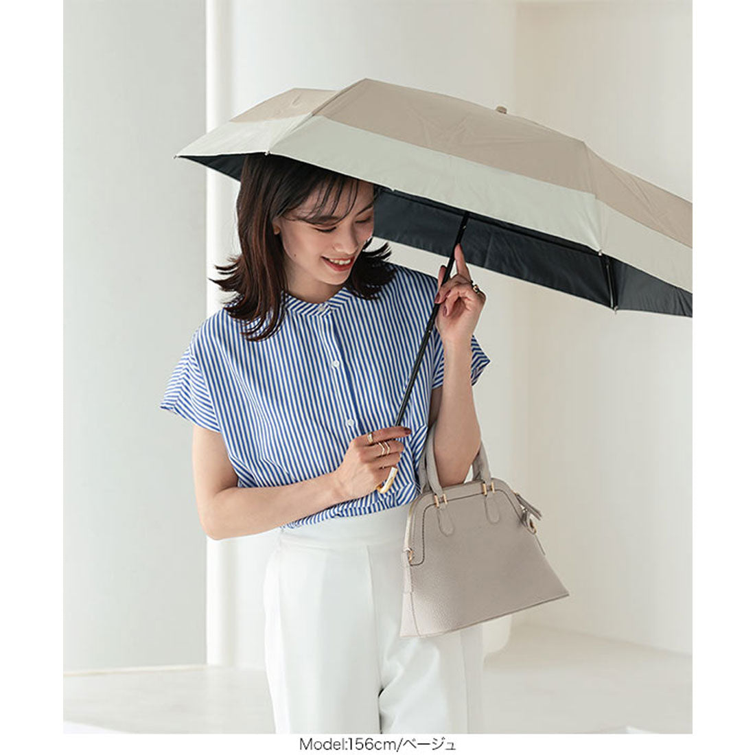 コウベレタス KOBE LETTUCE 晴雨兼用UVカットバイカラーミニ傘 [J1041]