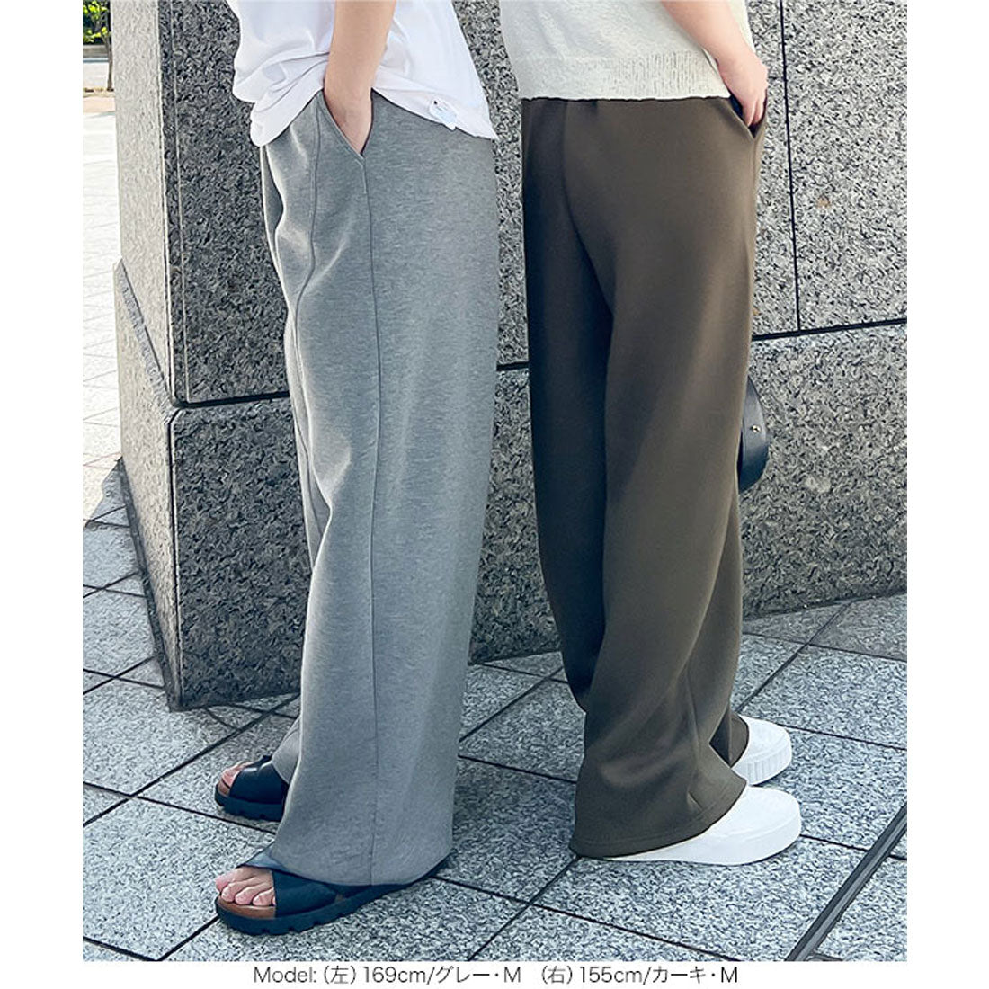 コウベレタス KOBE LETTUCE ダイバー素材ワイドカーブパンツ [M4050] （ダークブラウン） ダークブラウン