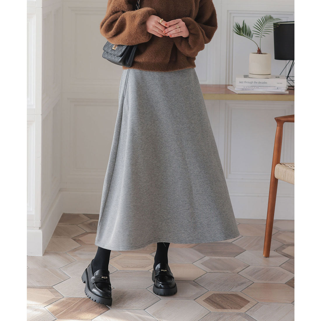 KOBE LETTUCE KOBE LETTUCE [ 裏起毛 ] Flared Skirt【Petite】[Choose Size] [M4160]