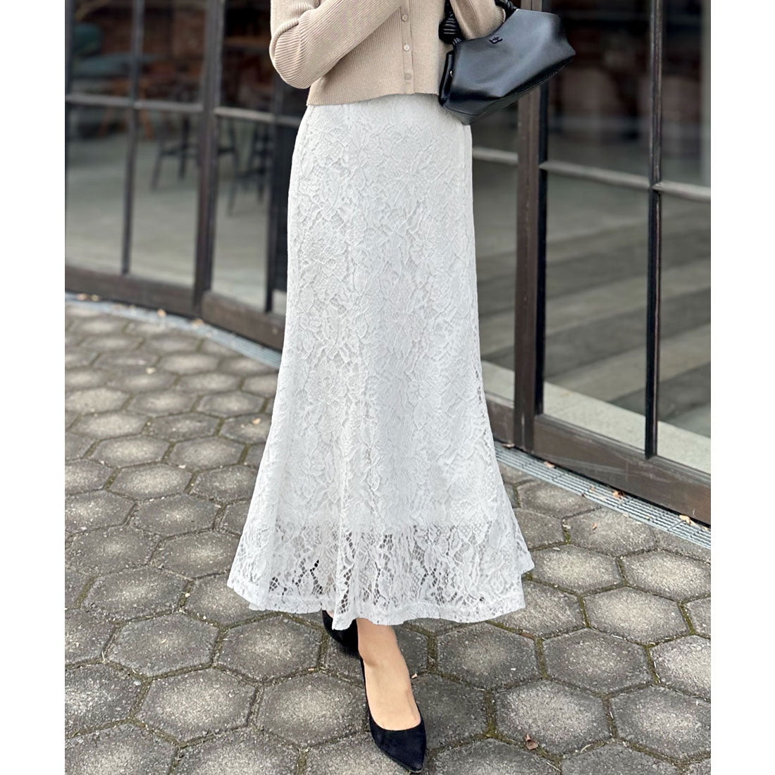 KOBE LETTUCE [Collaboration with Ayumi Okabe] Choose from 2 types of lace skirt [Mermaid] [M3441]