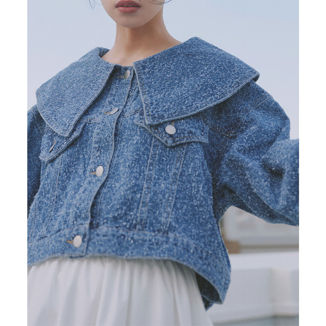 KOBE LETTUCE KOBE LETTUCE Big Color Tweed Denim Jacket [K1360]