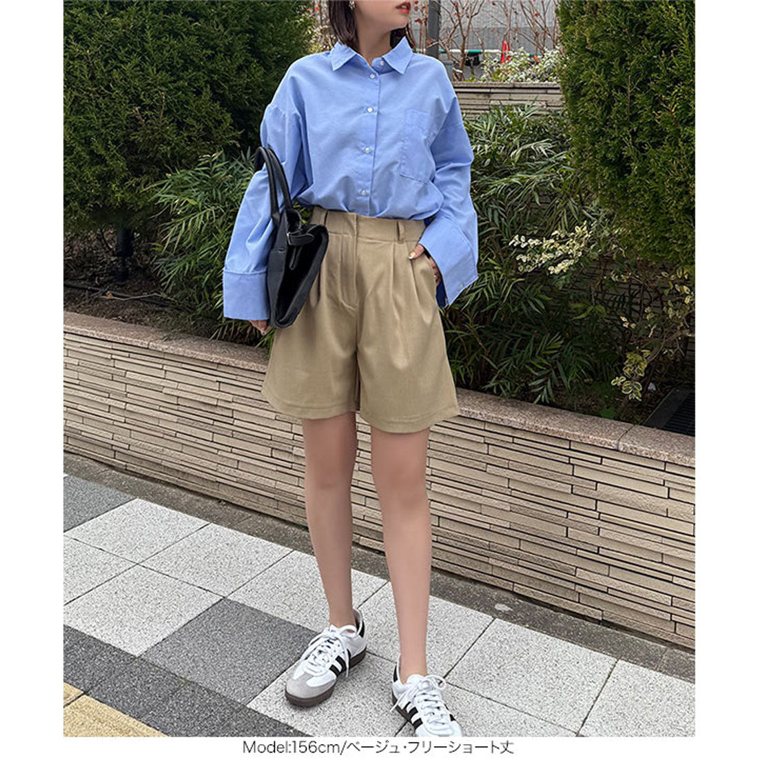 コウベレタス KOBE LETTUCE [ 春名亜美さんコラボ ]リネンライクタックパンツ【ショート丈】[選べる3丈] [M4154] （ピンク） ピンク