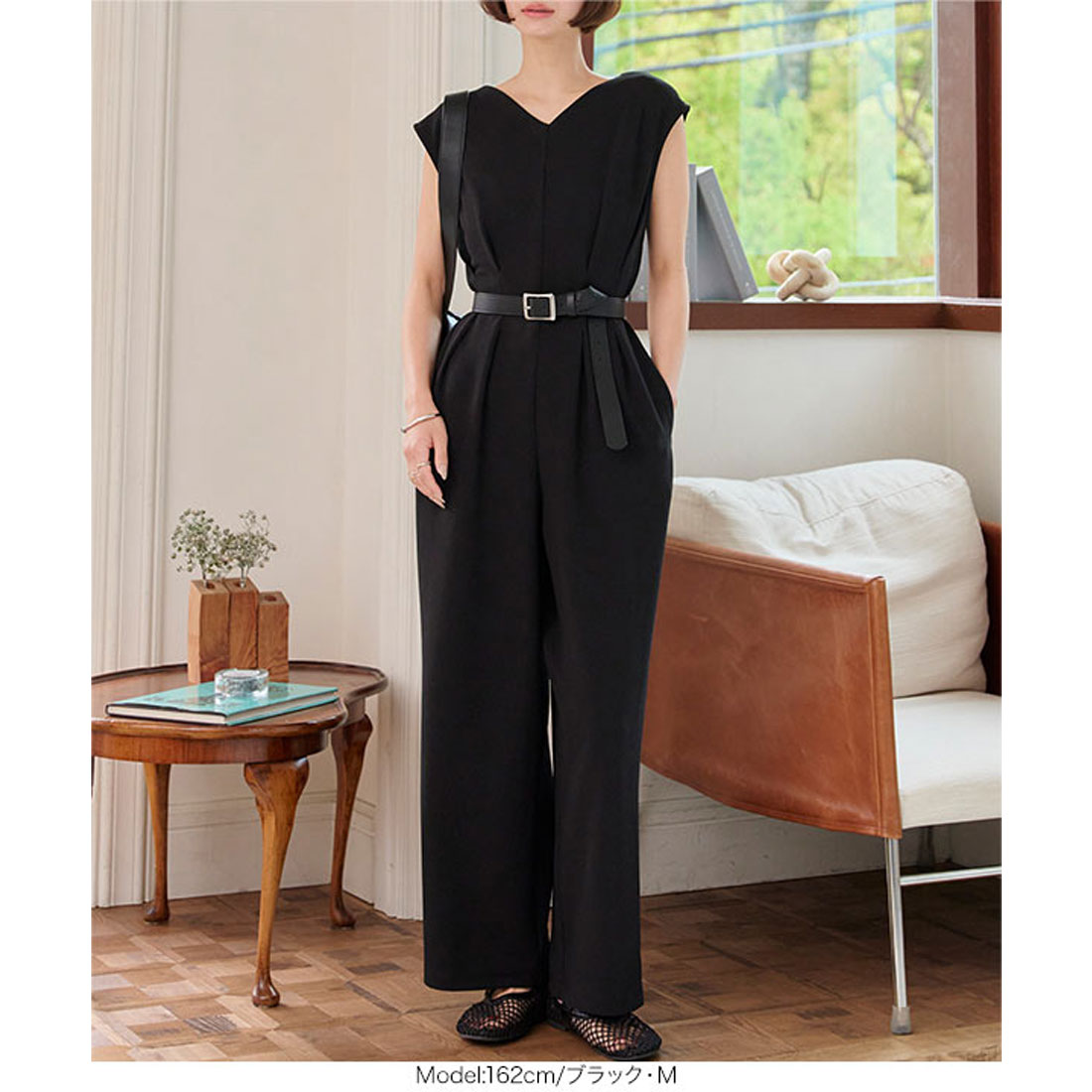 コウベレタス KOBE LETTUCE ウエストラックオールインワン【プチ】 [E3491] （ブラック） ブラック