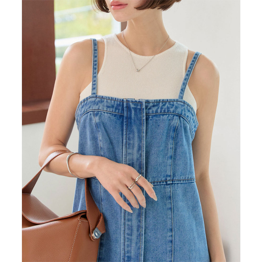 コウベレタス KOBE LETTUCE アメスリショートニットトップス [N1190] （アイボリー） アイボリー