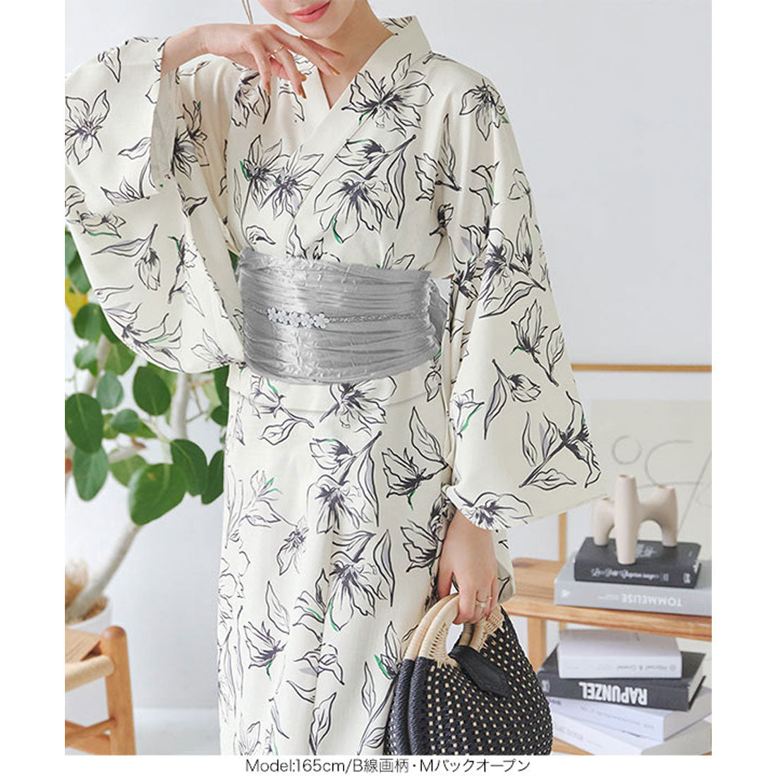 コウベレタス KOBE LETTUCE ワンピース浴衣セット【トールバックオープン】 [X47H] （A幾何学柄） A幾何学柄