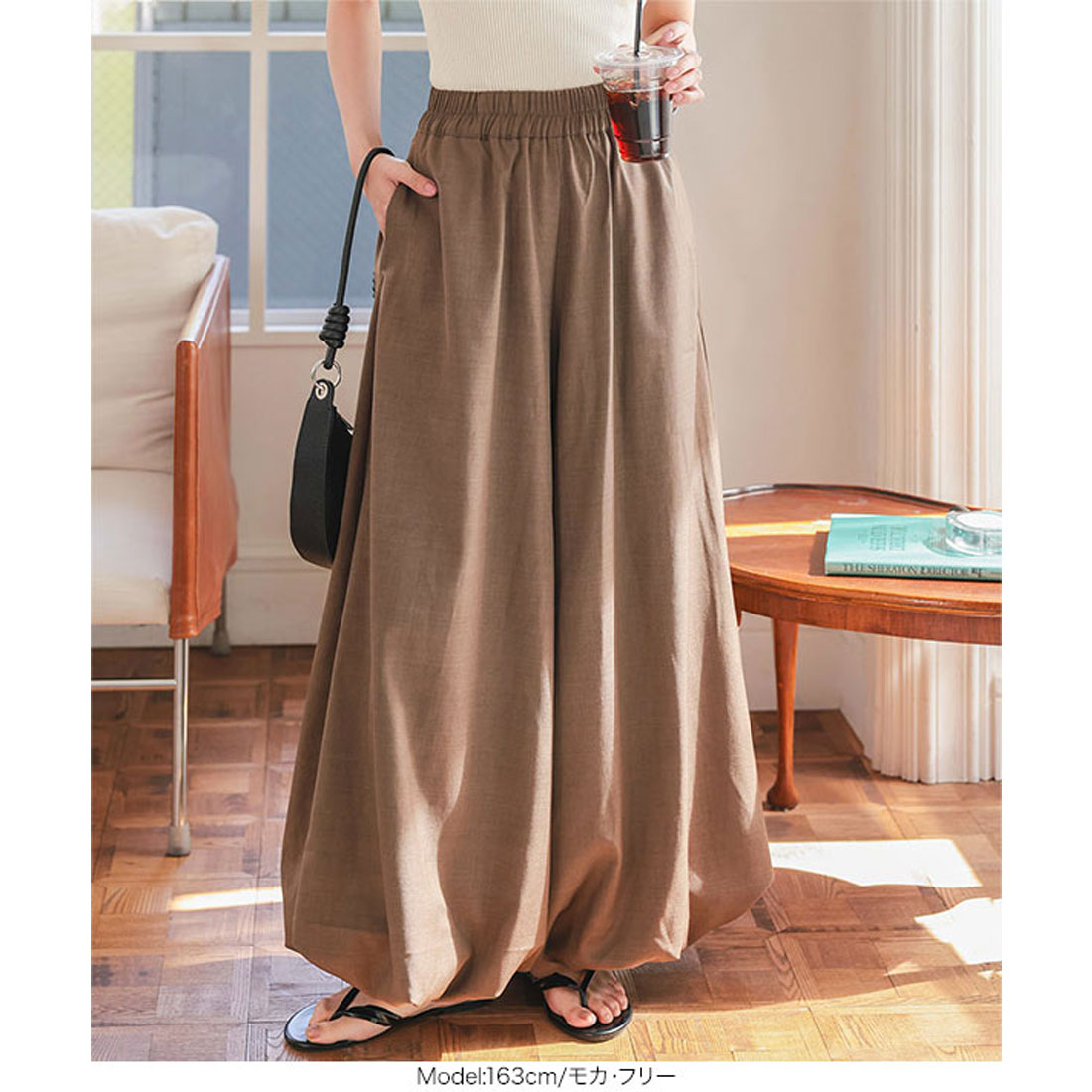 コウベレタス KOBE LETTUCE バルーンワイドパンツ [M4226] （ブルーグレー） ブルーグレー