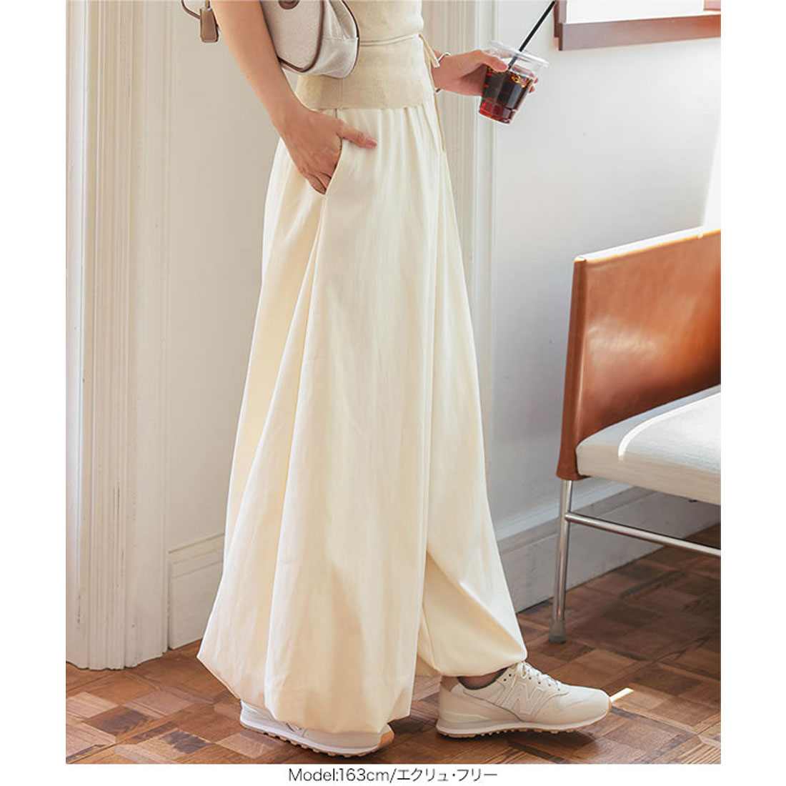 コウベレタス KOBE LETTUCE バルーンワイドパンツ [M4226] （ブルーグレー） ブルーグレー