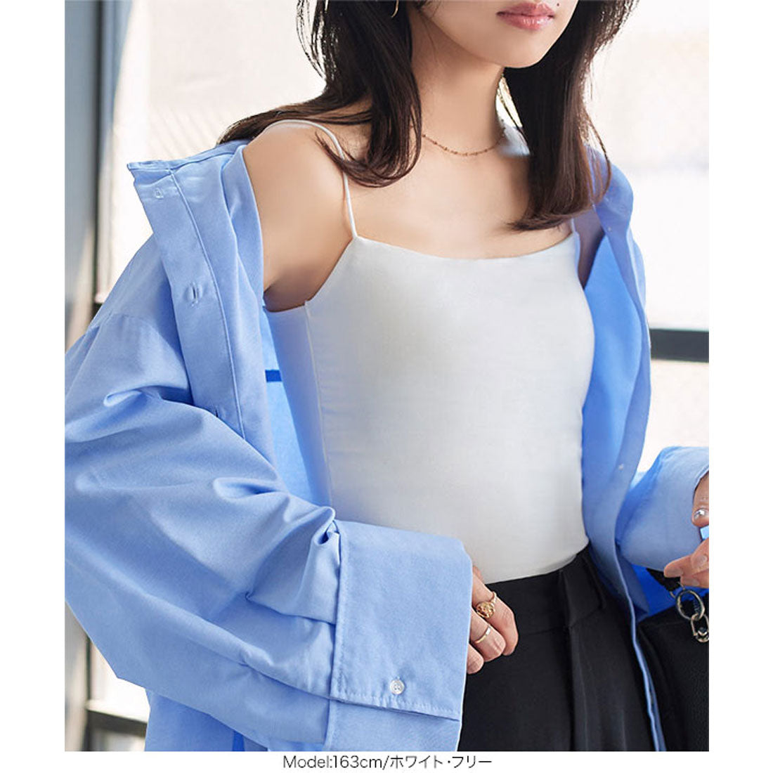 コウベレタス KOBE LETTUCE カップ付き細ストラップキャミソール [C7613] （ブラック） ブラック