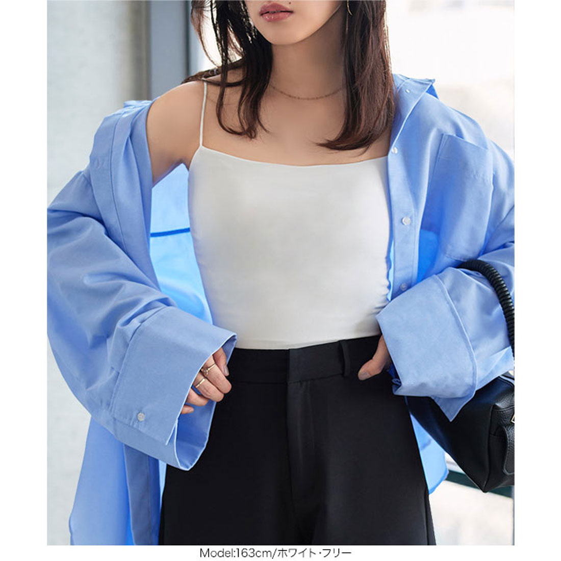 コウベレタス KOBE LETTUCE カップ付き細ストラップキャミソール [C7613] （ブラック） ブラック