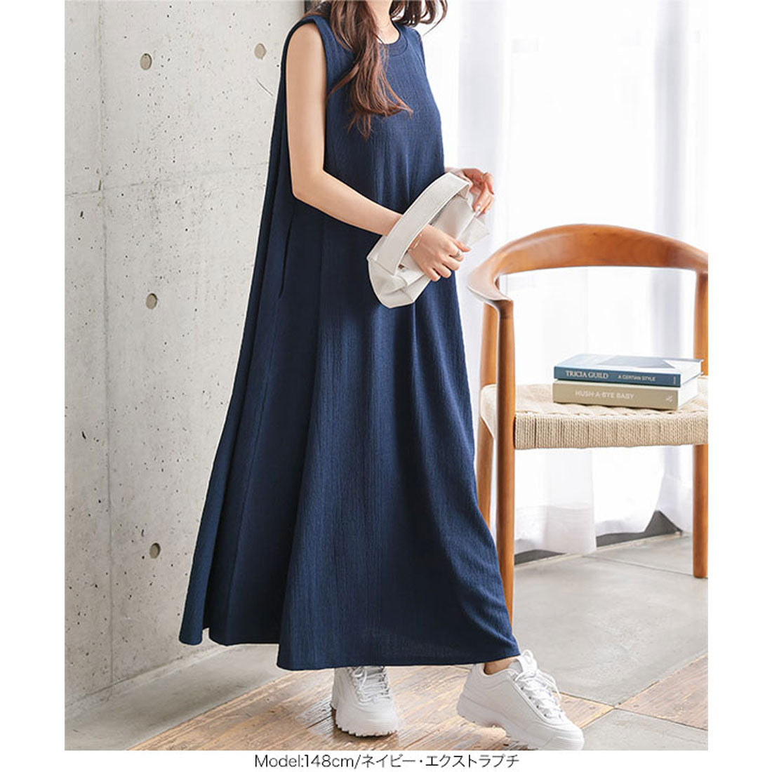 コウベレタス KOBE LETTUCE [ Petitle / プチレ ] リラックスワンピース【プチ】 [E3518] （ブラック） ブラック