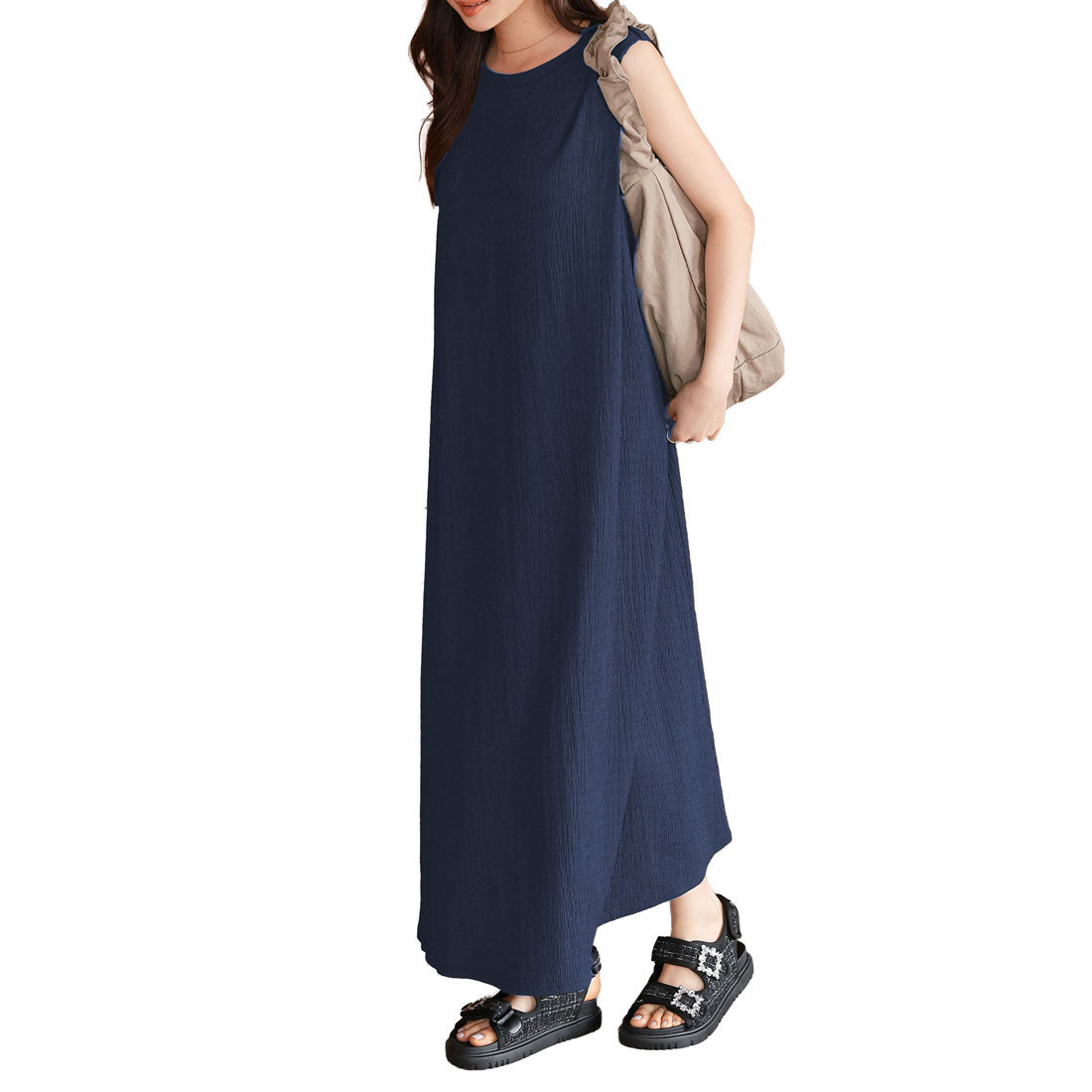 コウベレタス KOBE LETTUCE [ Petitle / プチレ ] リラックスワンピース【プチ】 [E3518] （ネイビー） ネイビー