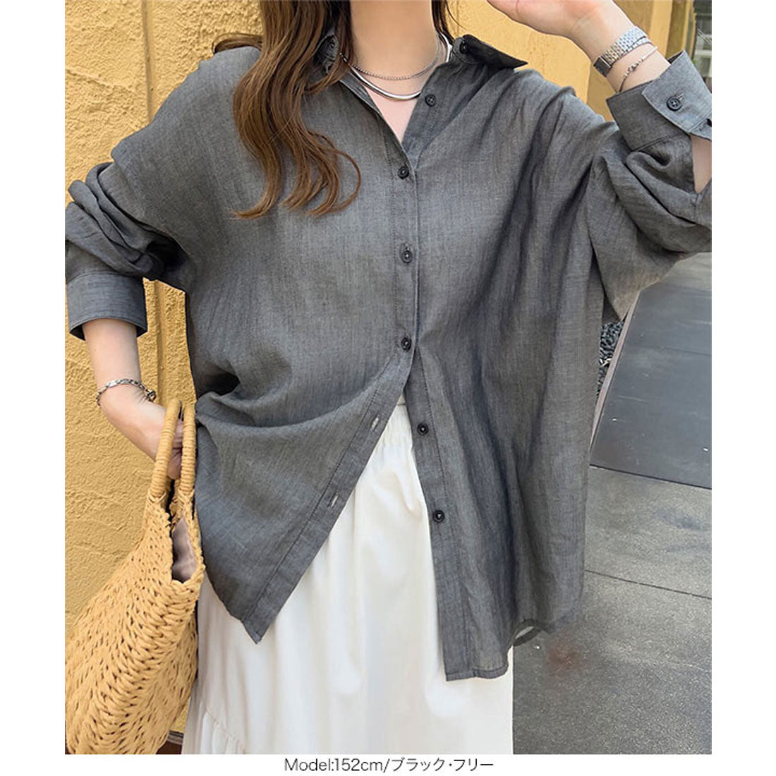 コウベレタス KOBE LETTUCE シアーデニムシャツ [C7603] （ライトブルー） ライトブルー