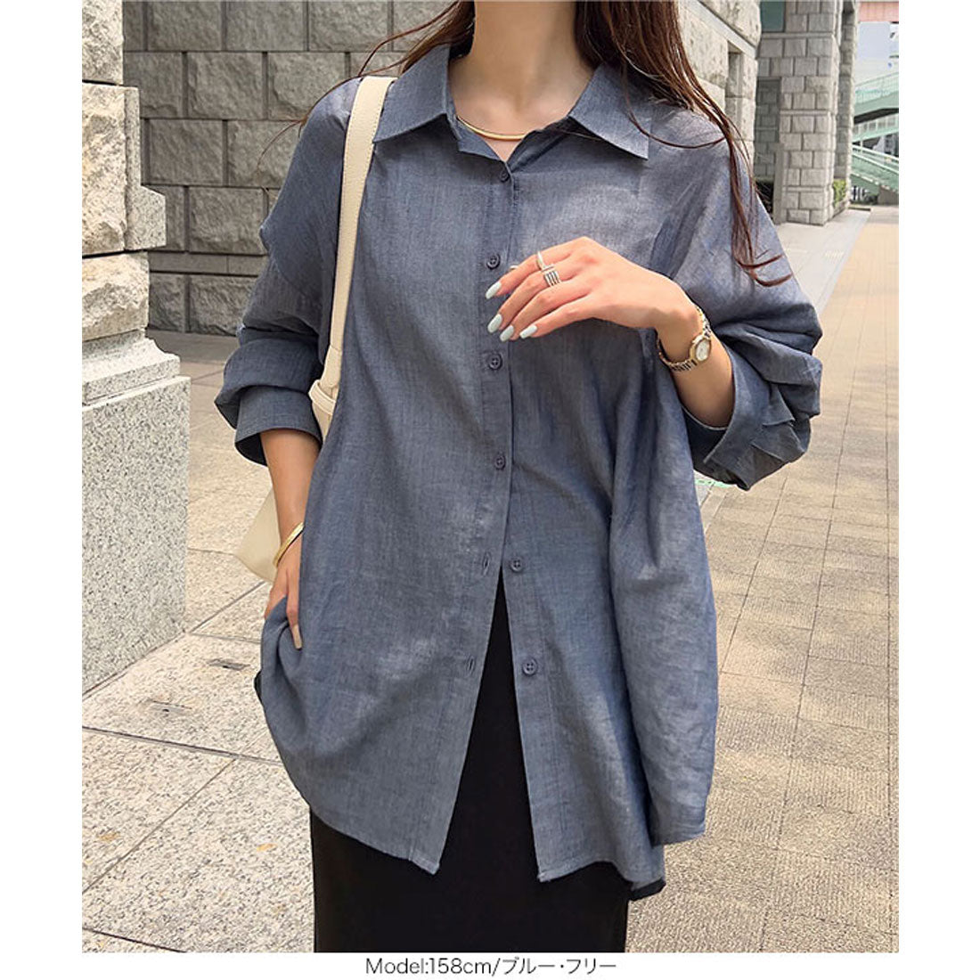 コウベレタス KOBE LETTUCE シアーデニムシャツ [C7603] （ライトブルー） ライトブルー