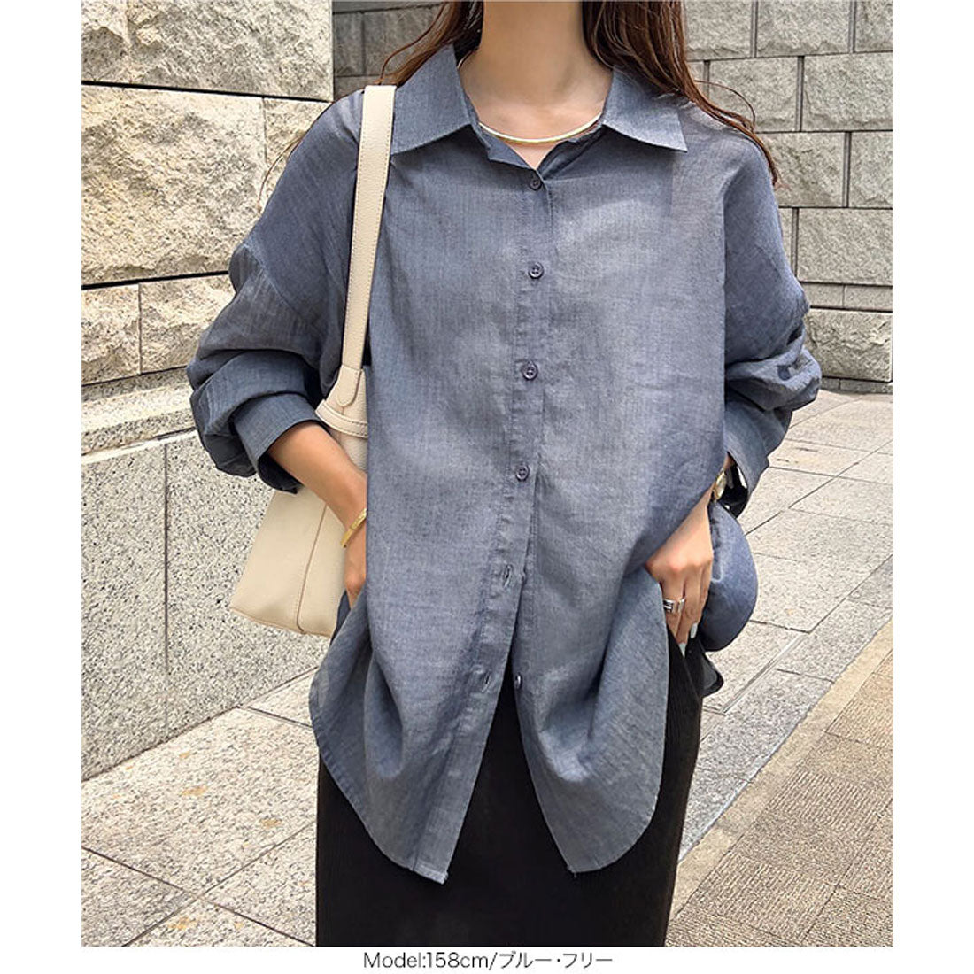 コウベレタス KOBE LETTUCE シアーデニムシャツ [C7603] （ライトブルー） ライトブルー