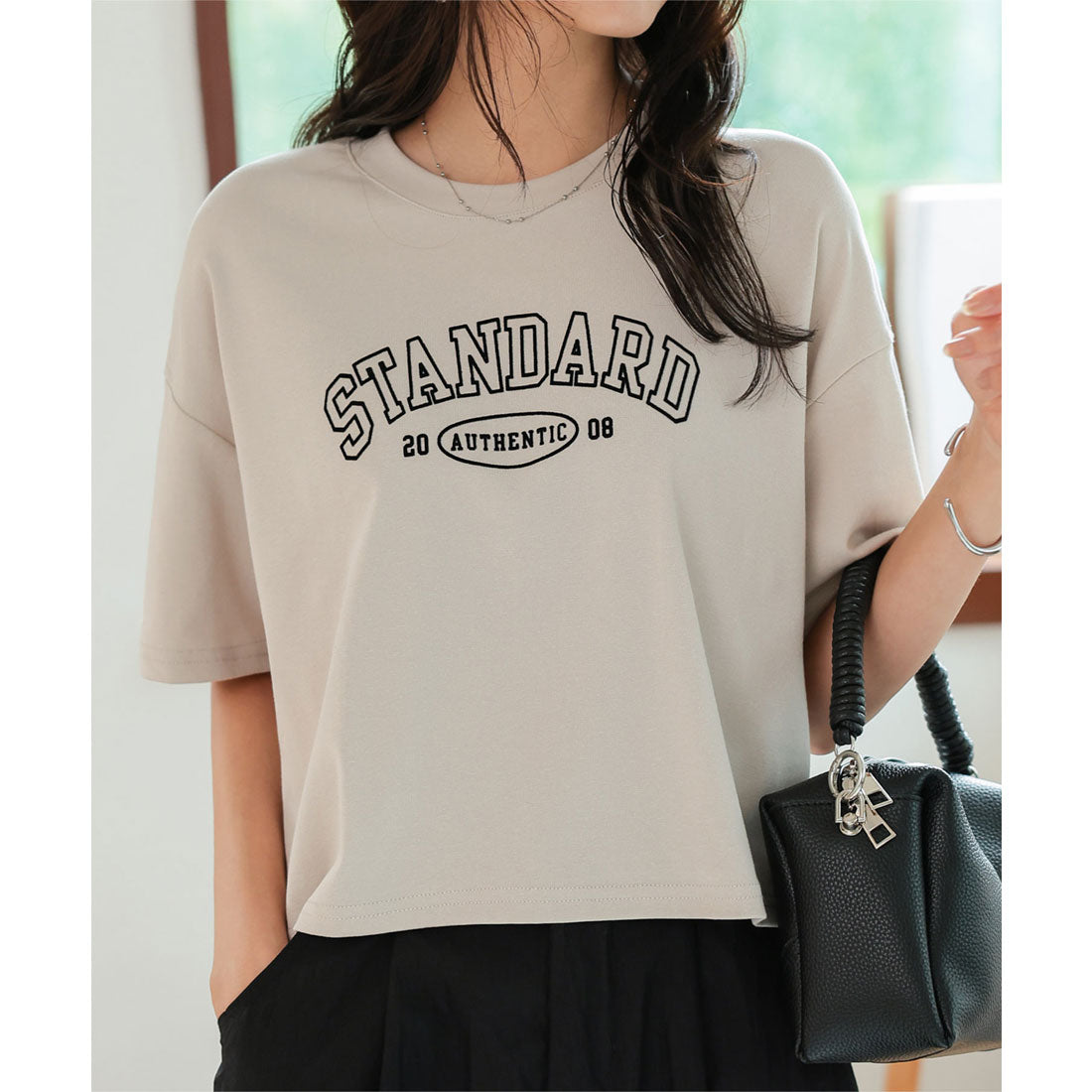 コウベレタス KOBE LETTUCE ロゴプリントボックスTシャツ [C7632] （ベージュ） ベージュ