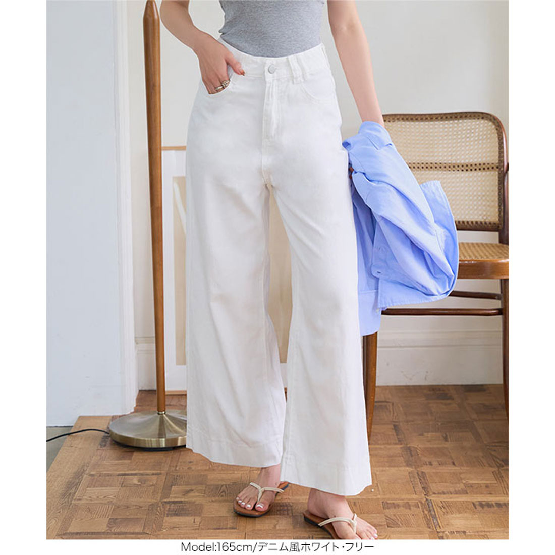 コウベレタス KOBE LETTUCE バギーデニムパンツ [M4268] （ブルー） ブルー