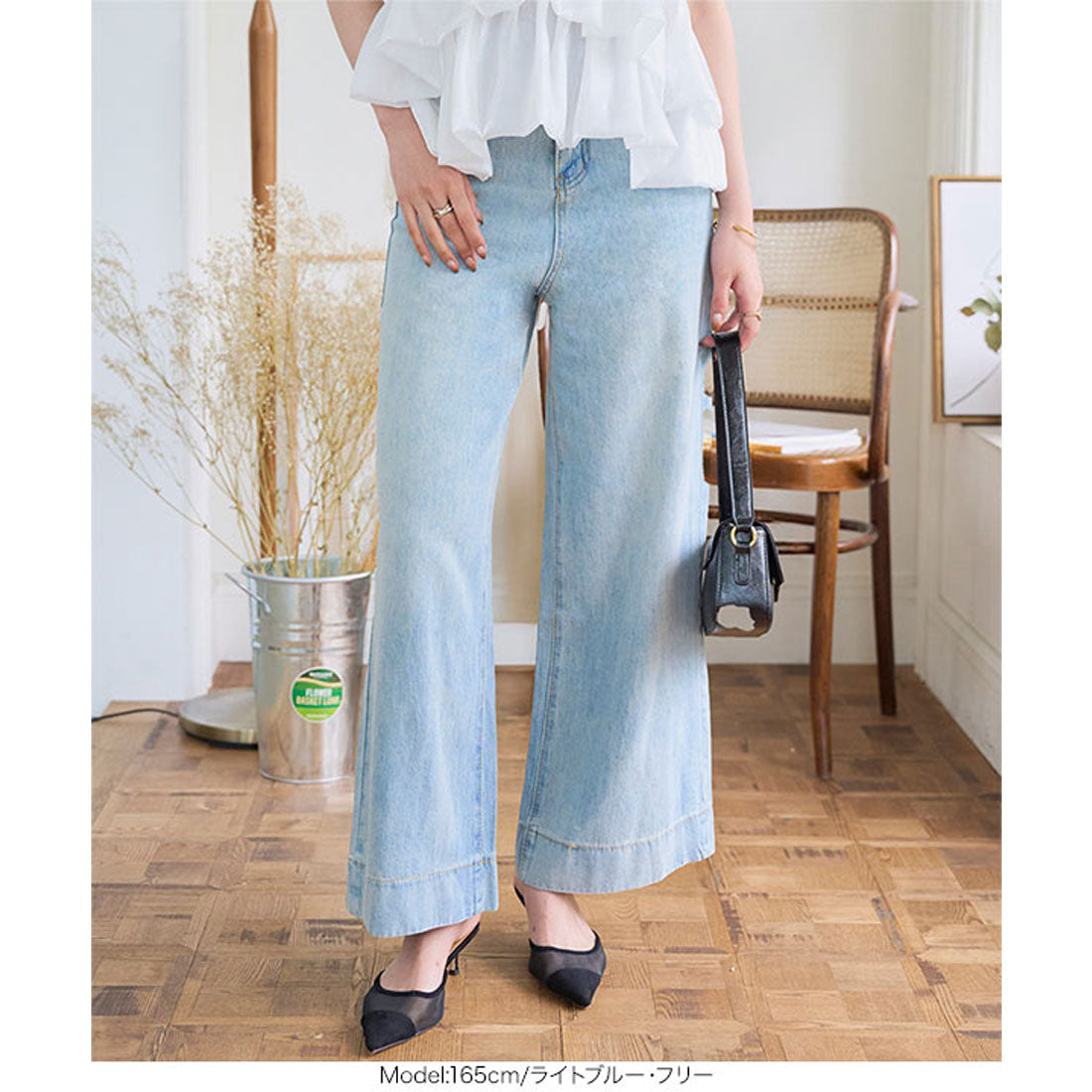 コウベレタス KOBE LETTUCE バギーデニムパンツ [M4268] （ブルー） ブルー