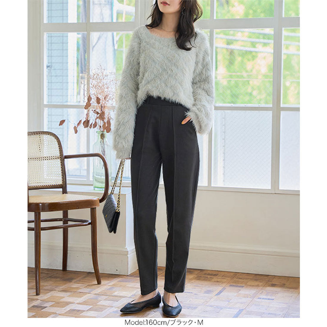 コウベレタス KOBE LETTUCE 美脚ポンチテーパードパンツ[選べるサイズ] [M4277] （ネイビー） ネイビー