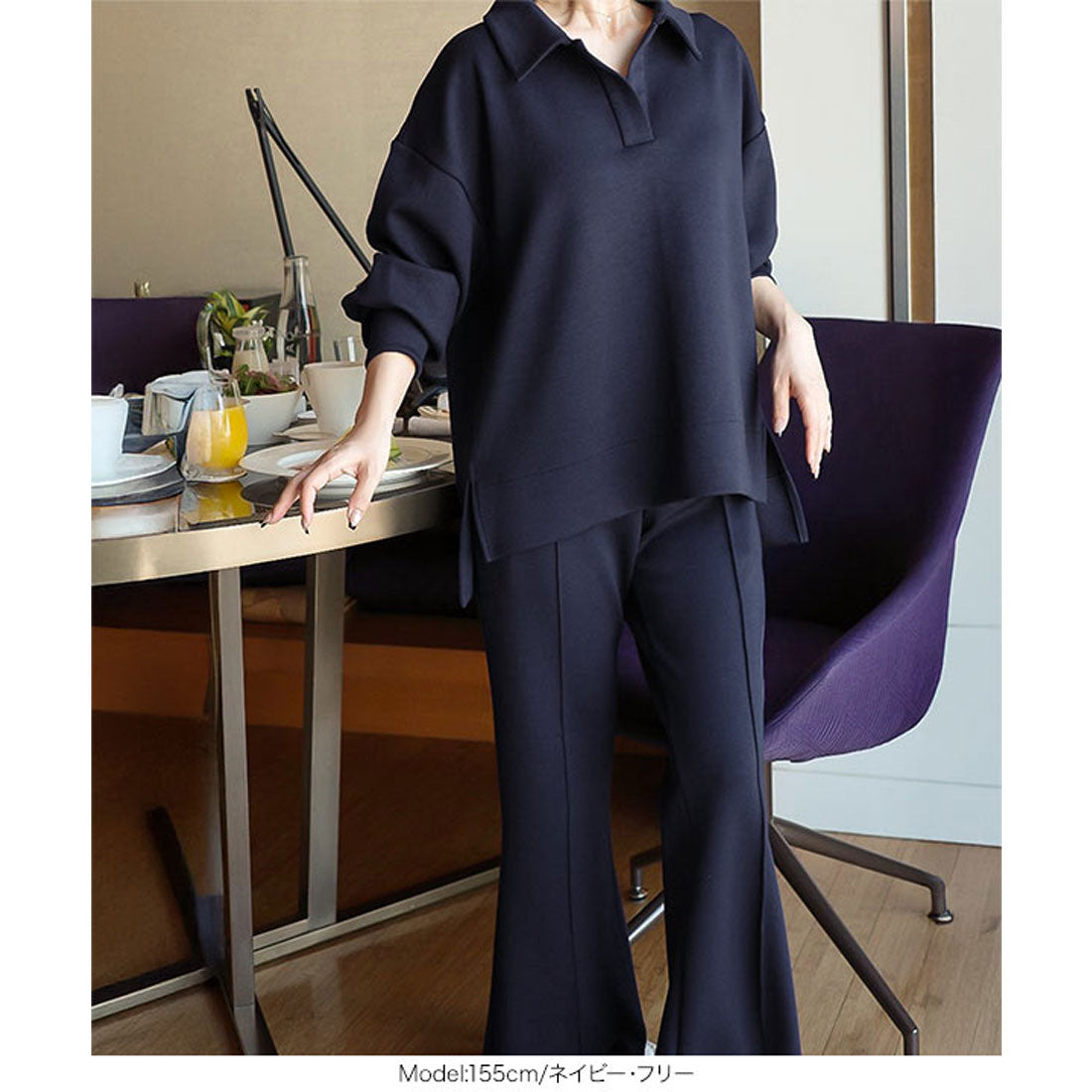 コウベレタス KOBE LETTUCE [ Yuumiさんコラボ ]ダンボールポロトップス [C7553] （グレージュ） グレージュ